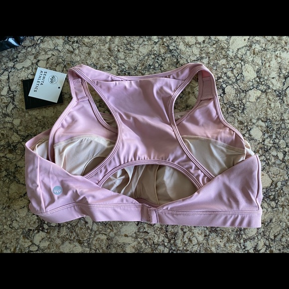 Senita Nursing Breastfeeding Sports Bra Go With The Flow XXL Blush - Picture 3 of 3
